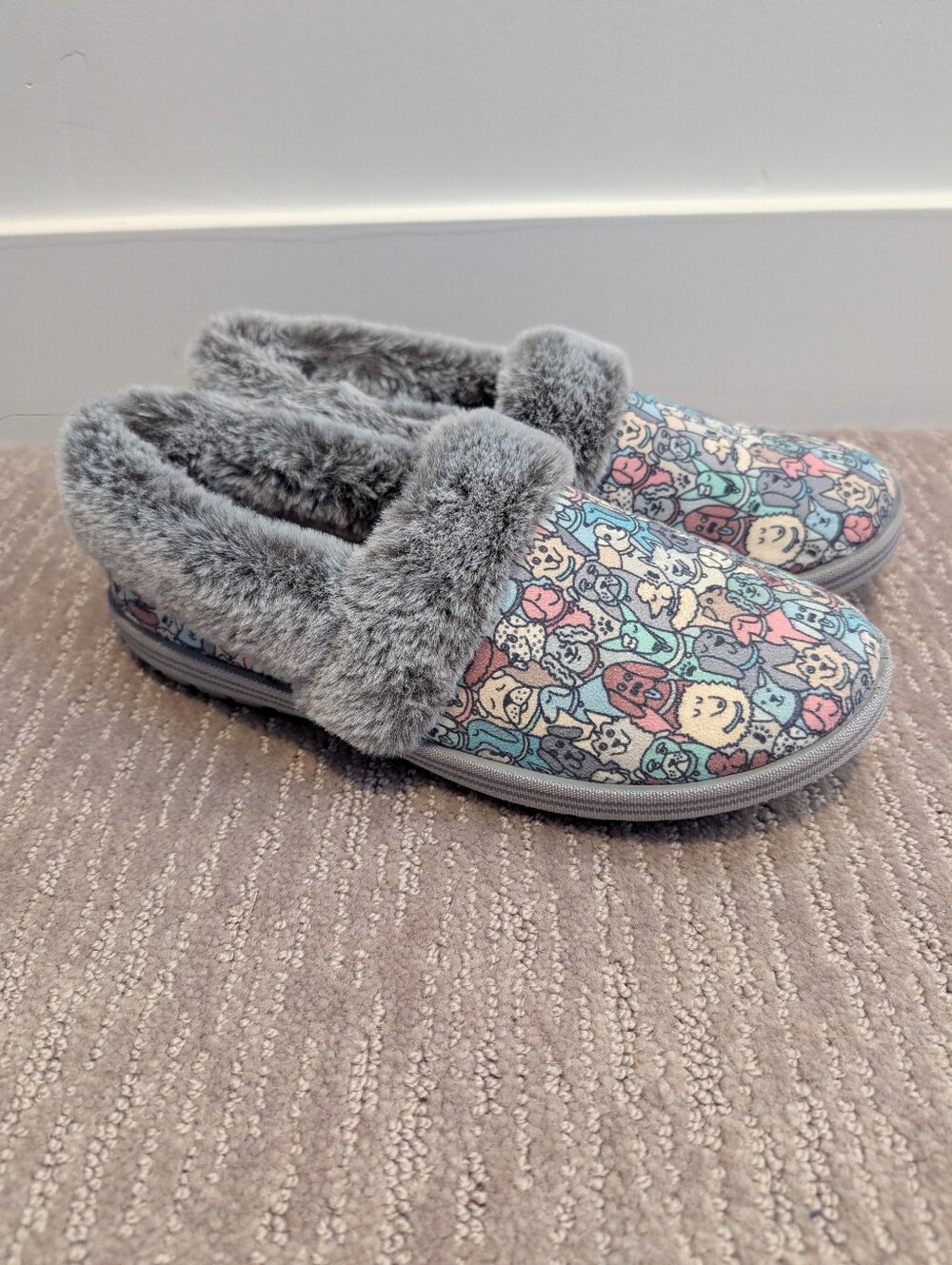Bob's from Skechers Dog Print Slipper